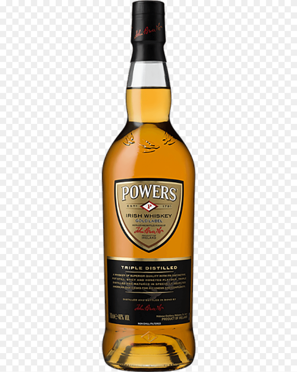 Powers Gold Label Irish Whiskey Powers Gold Label Whiskey, Alcohol, Beverage, Liquor, Beer Free Png Download