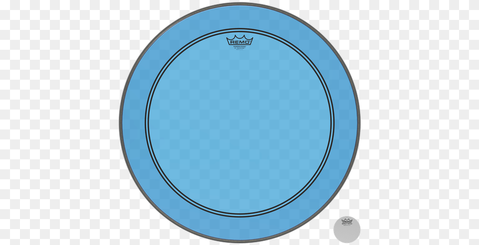 Powerstroke P3 Colortone Blue Remo Powerstroke P3 Colortone Bass Drum Head, Food, Meal, Oval, Dish Free Png