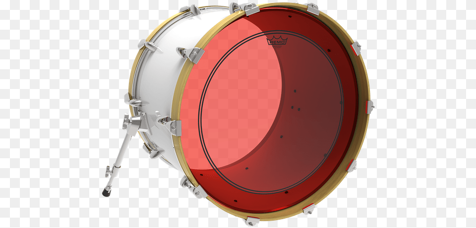 Powerstroke P3 Colortone Red Image Black Bass Drum Head, Musical Instrument, Percussion Png