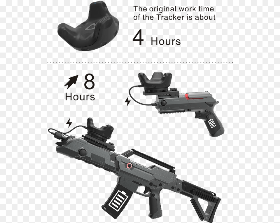 Pp Gun Vive Controller Is Self Powered And Can Charge Pp Gun Htc Vive, Firearm, Handgun, Rifle, Weapon Free Transparent Png