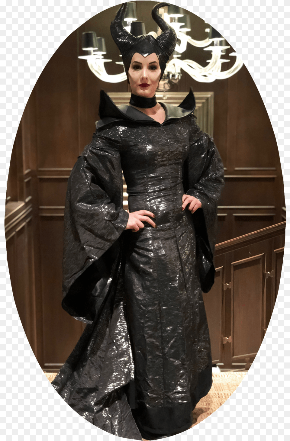Ppbm Ac Maleficent Halloween Costume, Fashion, Clothing, Coat, Person Png