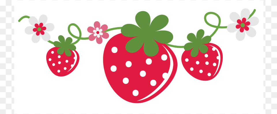 Ppbn Designs Strawberry With Flowers Http Strawberry Shortcake Strawberry, Berry, Food, Fruit, Plant Free Transparent Png