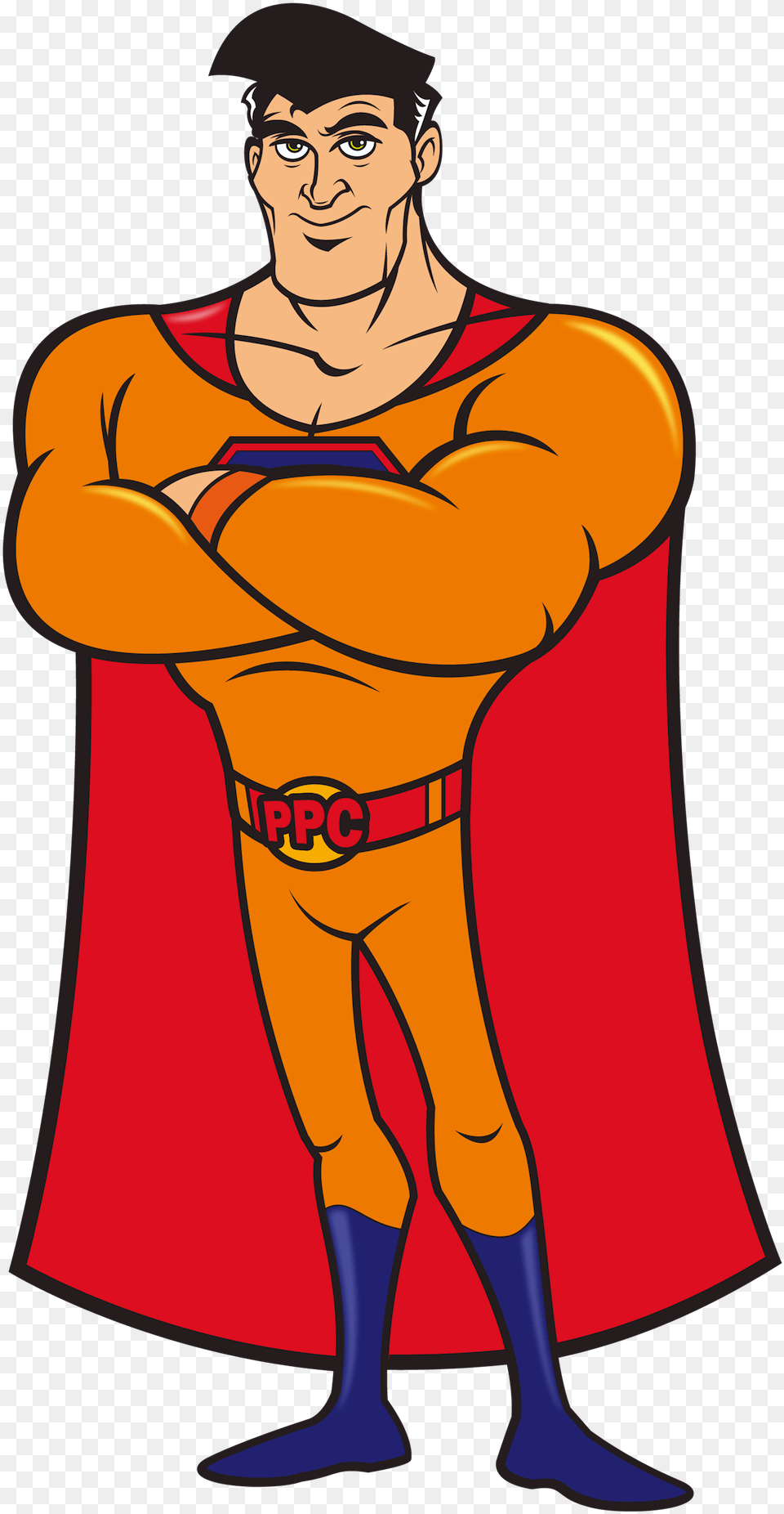 Ppc Hero Turns Six Character, Cape, Clothing, Adult, Person Png Image