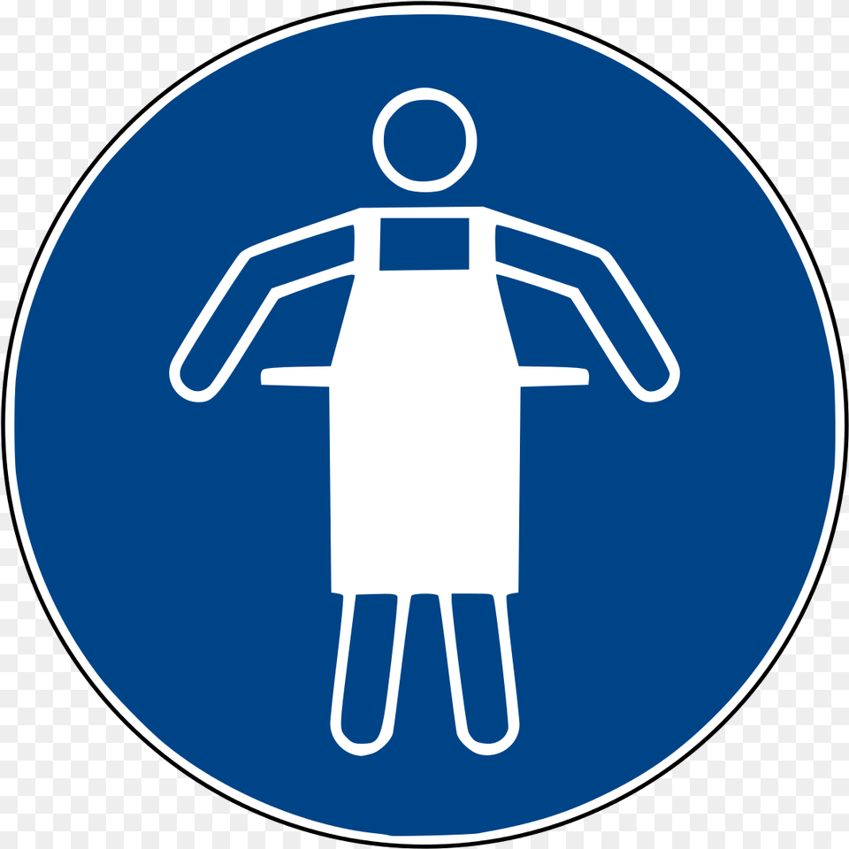 Ppe Apron Sign, Symbol, Clothing, Coat, Disk Free Png Download