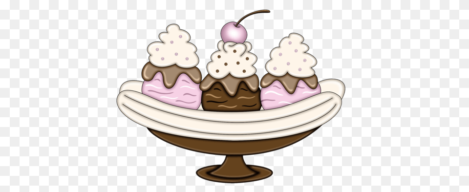 Pps Banana Split, Cream, Dessert, Food, Ice Cream Png