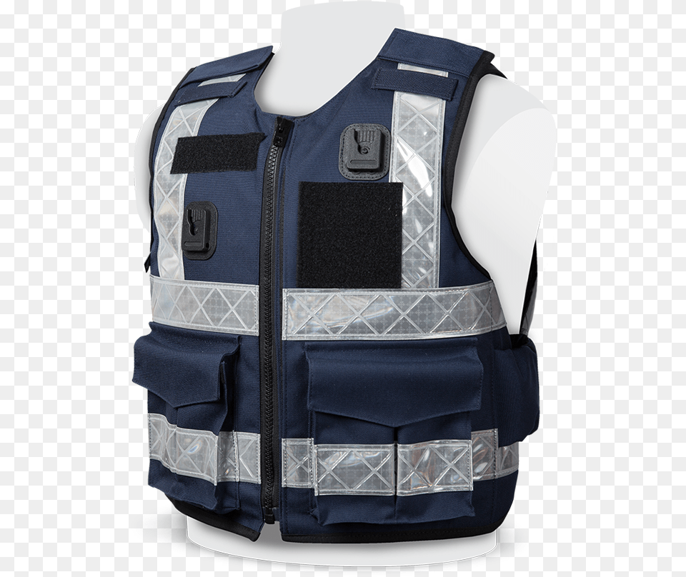 Ppss Stab Proof Vests Navy Blue Reflective Vest, Clothing, Lifejacket Png