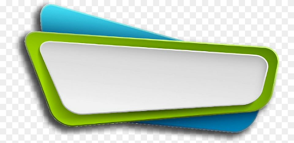 Ppt Label Tape Paper Banner Tag Green Blue Banner For Ppt Free Png