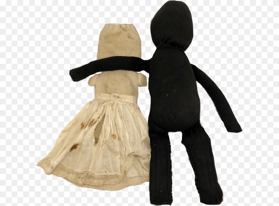 Pr 1900 Folk Art Antique Make Do Sock Dolls Stuffed Toy, Person, Doll, Plush Free Png Download