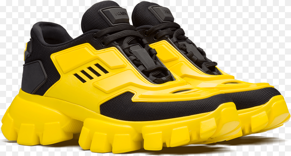 Prada Cloudbust Thunder Yellow, Clothing, Footwear, Shoe, Sneaker Free Png Download