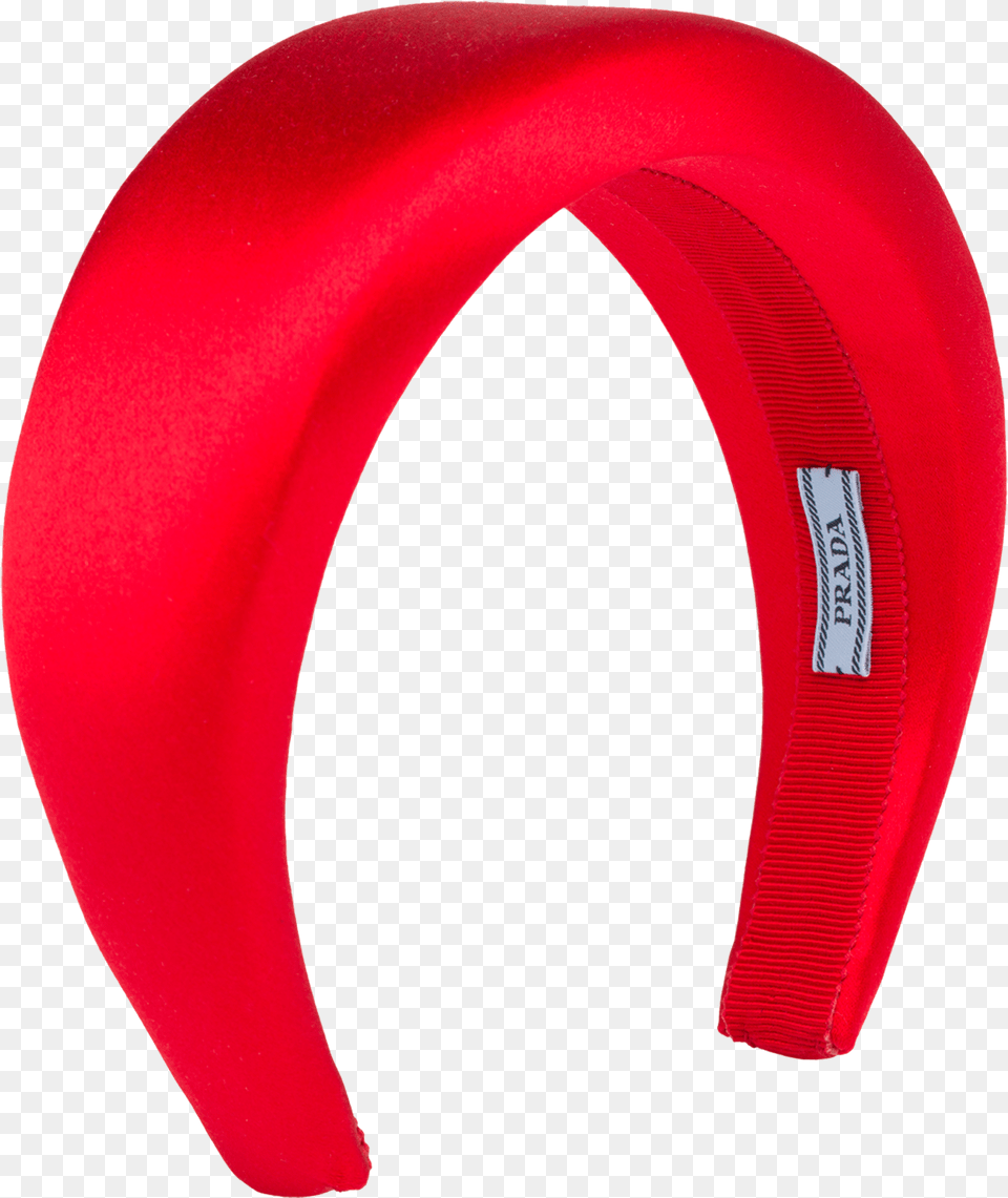 Prada Red Satin Headband, Accessories Png Image