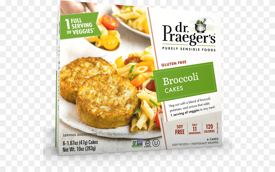 Praeger S Broccoli Cakes Package, Advertisement, Poster, Food, Lunch Png Image