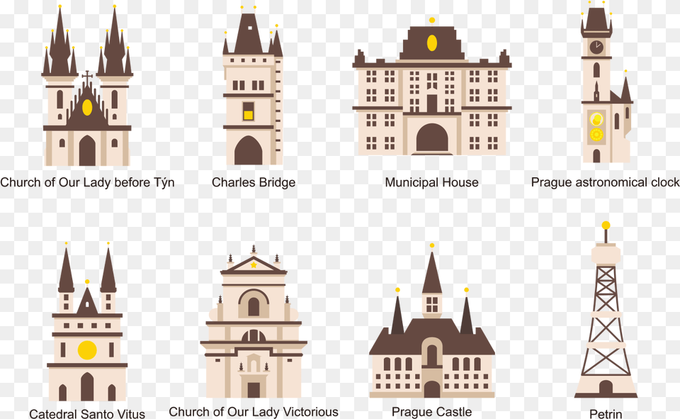 Prague, Architecture, Tower, Building, Bell Tower Png Image