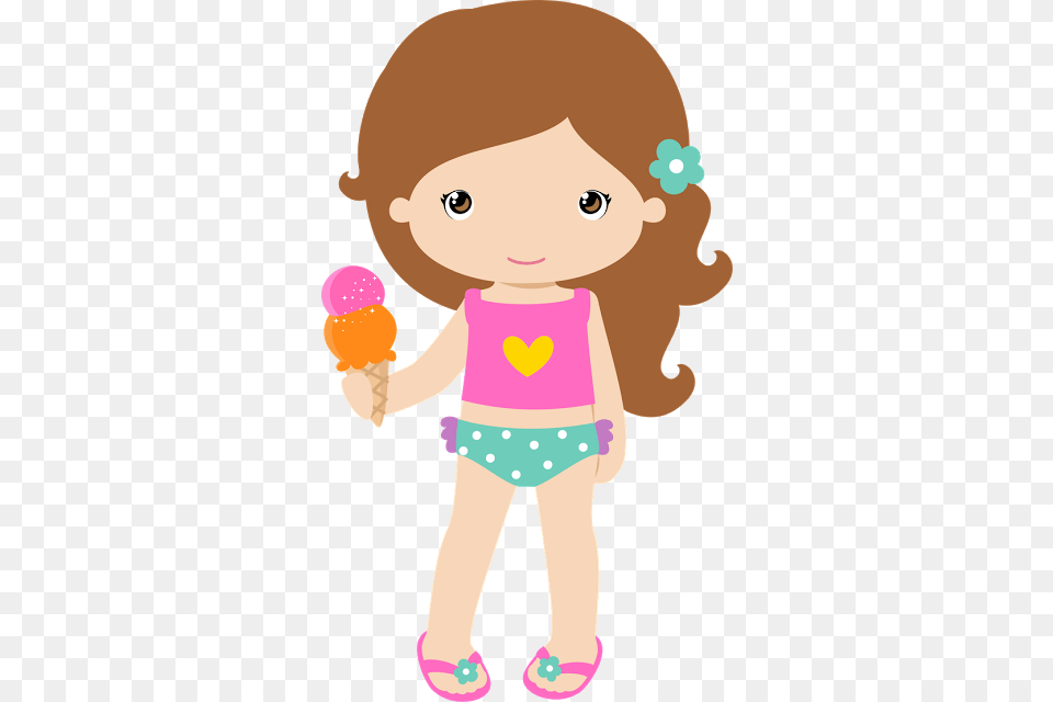 Praia Piscina Clip Art Printables, Cream, Dessert, Food, Ice Cream Free Png Download