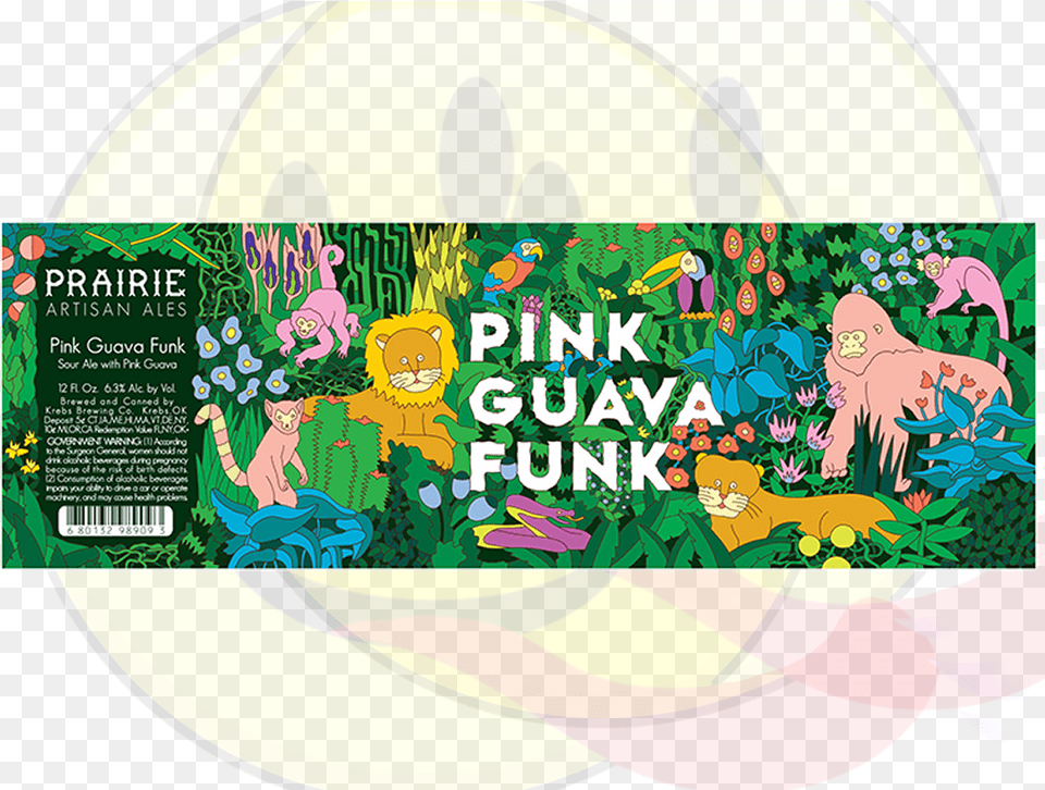 Prairie Ales Pink Guava Funk, Art, Graphics, Advertisement, Poster Free Png Download