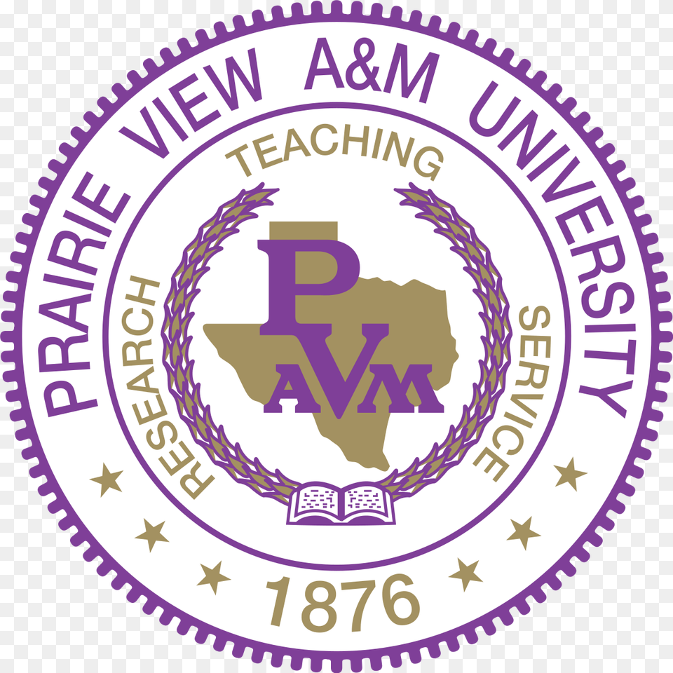 Prairie View Aampm University Crest, Logo, Purple, Badge, Symbol Free Transparent Png