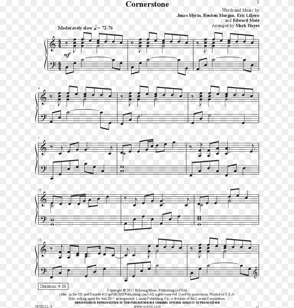 Praise And Worship For The Intermediate Pianist Thumbnail Sheet Music Free Png