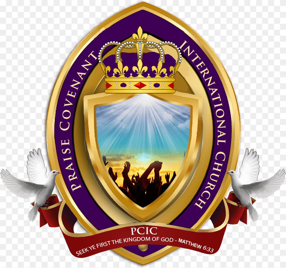 Praise Covenant International Church, Badge, Logo, Symbol, Animal Free Transparent Png