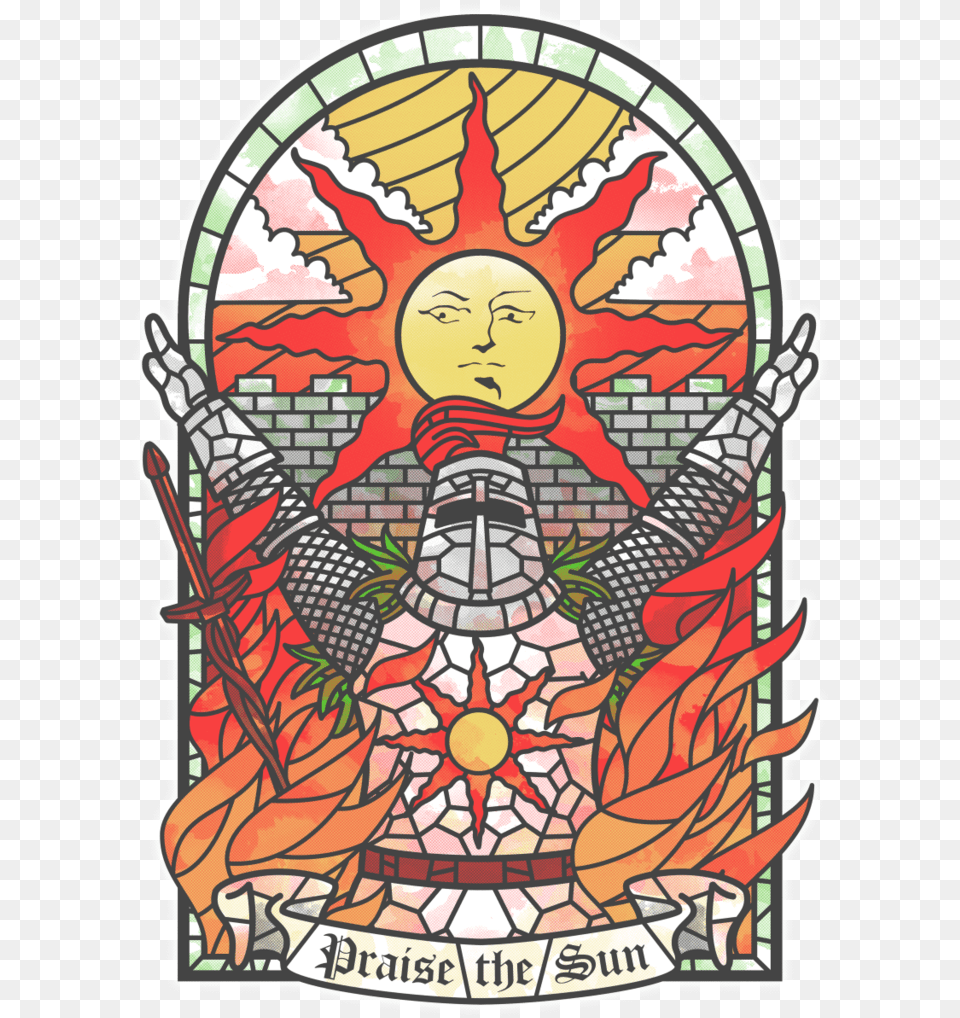 Praise The Sun Download Dark Souls Praise The Sun T Shirt, Art, Person, Face, Head Png Image