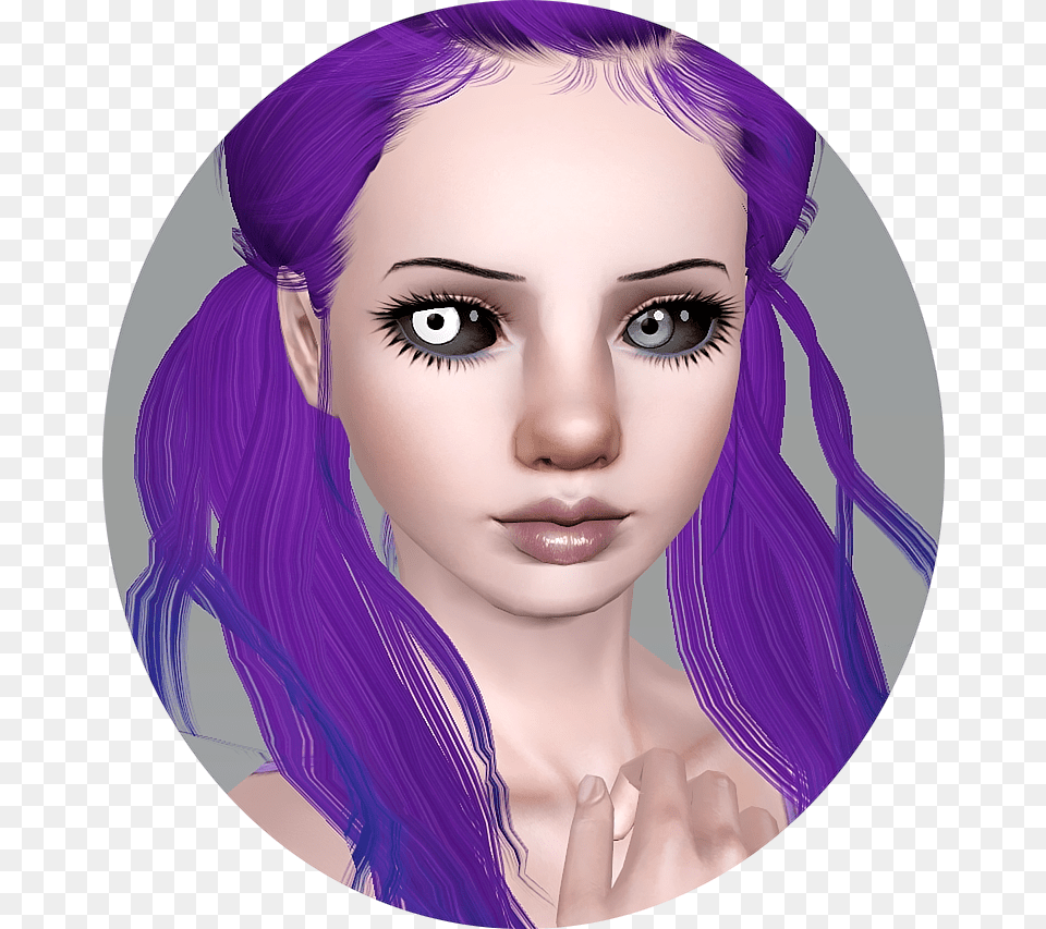 Pralinesims Demon Eyes Illustration, Purple, Face, Head, Portrait Png Image