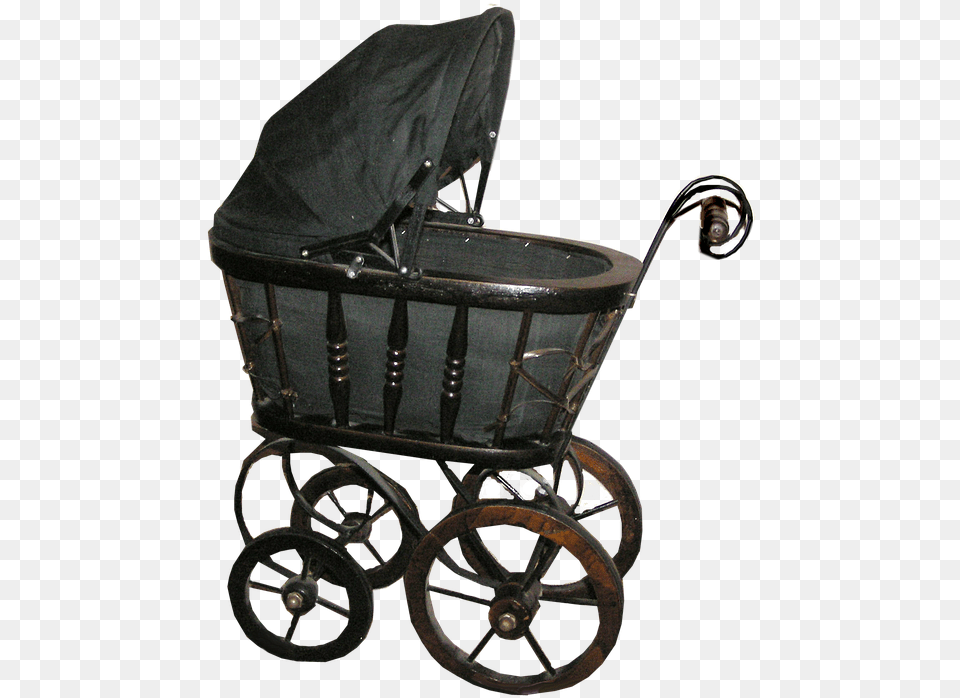 Pram Photo Kinderwagen Antik, Furniture, Machine, Wheel, Bed Free Png Download