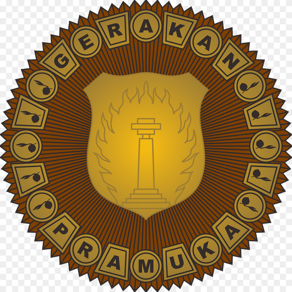 Pramuka Lencana Pimpinan Saka Bhayangkara Ranting Clipart, Badge, Logo, Symbol, Emblem Free Transparent Png