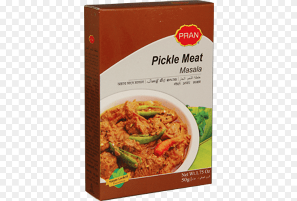 Pran Pickle Meat Masala Curry, Food, Meal Free Png