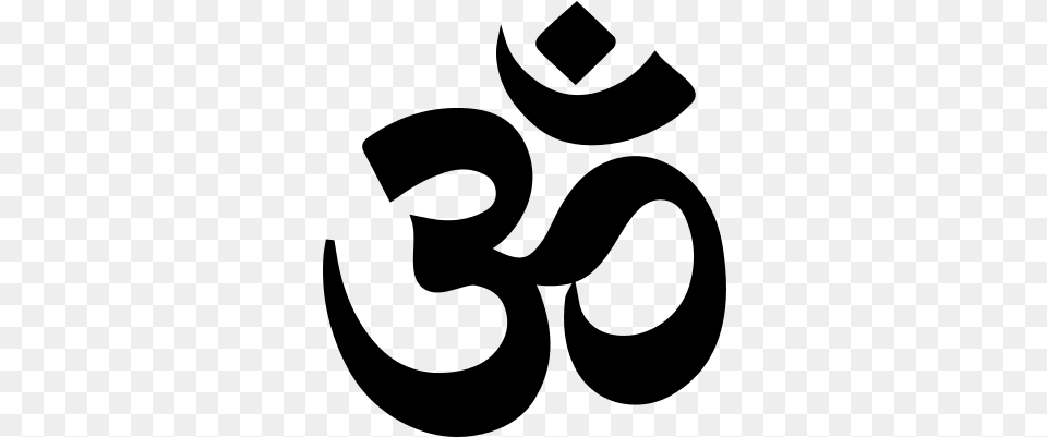 Pranava Om Vector Om Symbol, Gray Png