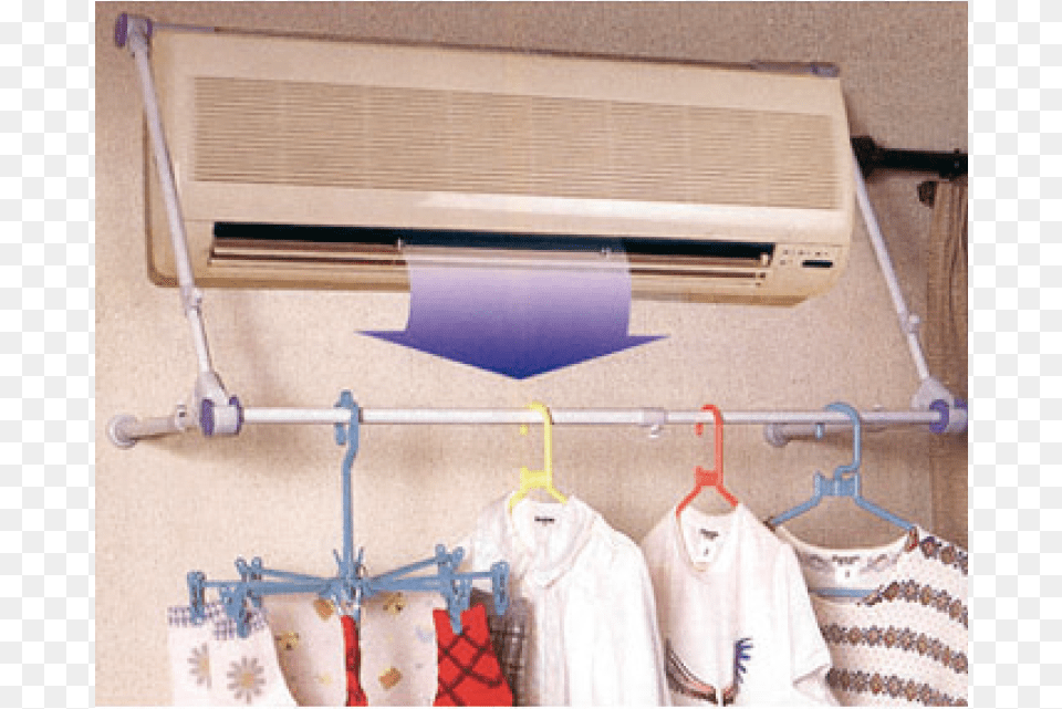 Pratical And Versatile Telescopic Clothes Dryer Rack Deflettori Per Condizionatori, Device, Appliance, Electrical Device Png Image