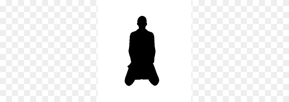 Pray Kneeling, Person, Silhouette, Adult Free Png Download