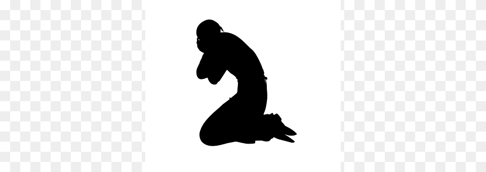 Pray Kneeling, Person, Silhouette, Adult Free Transparent Png