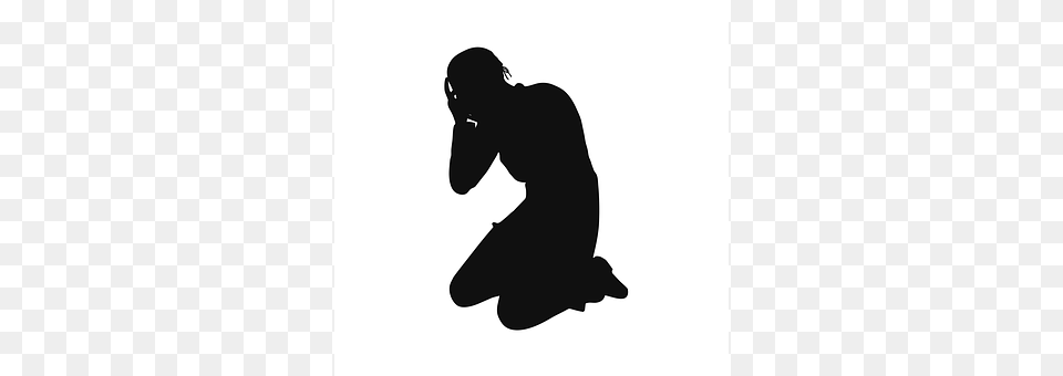 Pray Kneeling, Person, Silhouette, Adult Free Png Download