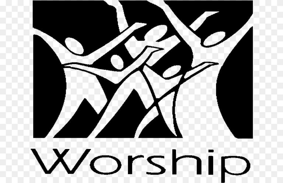 Pray Clipart Worship Worship Graphic Design Black And White, Text Png