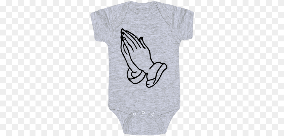 Pray Emoji Baby Onesy Someone Get My Mom A Latte, Clothing, T-shirt Free Transparent Png