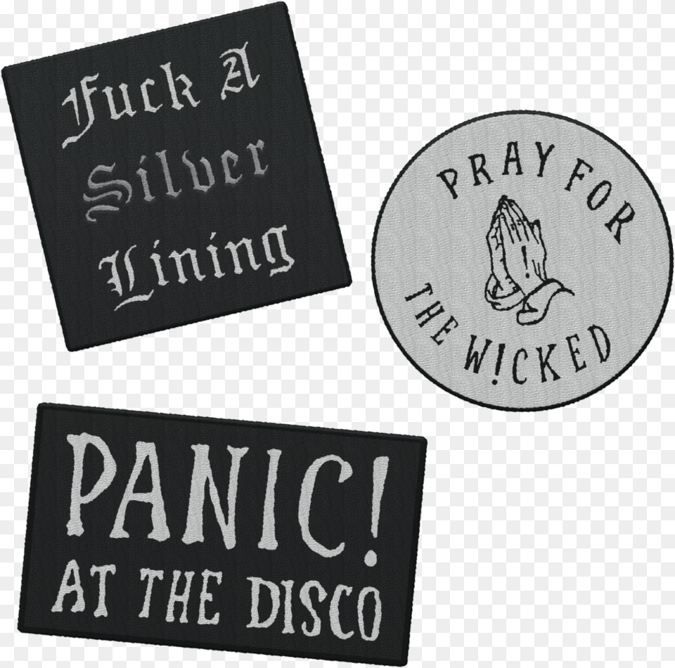 Pray For The Wicked Tour Panic At The Disco Album Black Logo Patch Panic At The Disco, Text Free Png