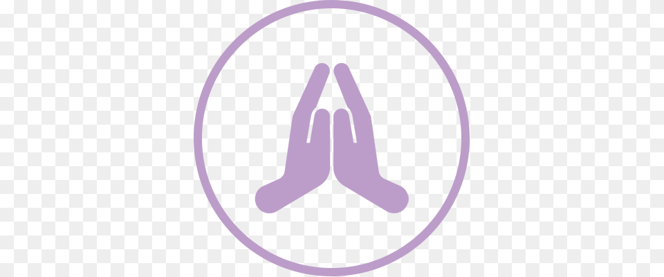Pray Image, Purple Free Png