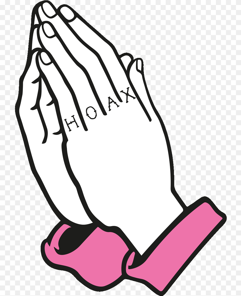 Pray Praying Hands Sticker By Saint Hoax Praying Hands, Body Part, Hand, Person, Bow Png Image