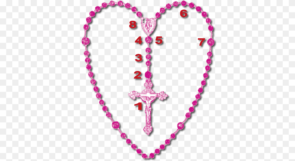 Pray The Rosary Daily Virgen Del Rosario Para Colorear, Cross, Symbol, Accessories, Jewelry Free Png Download