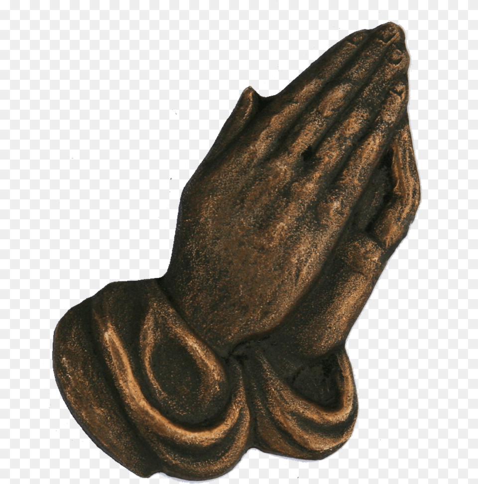 Prayer, Bronze, Clothing, Glove, Art Free Png Download