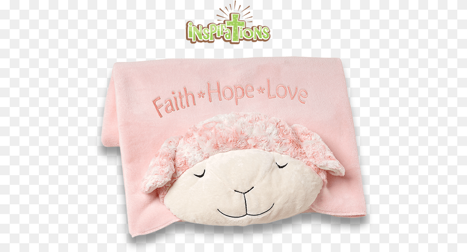 Prayer Lamb Blanket Stitch, Cushion, Home Decor, Pillow, Plush Png Image