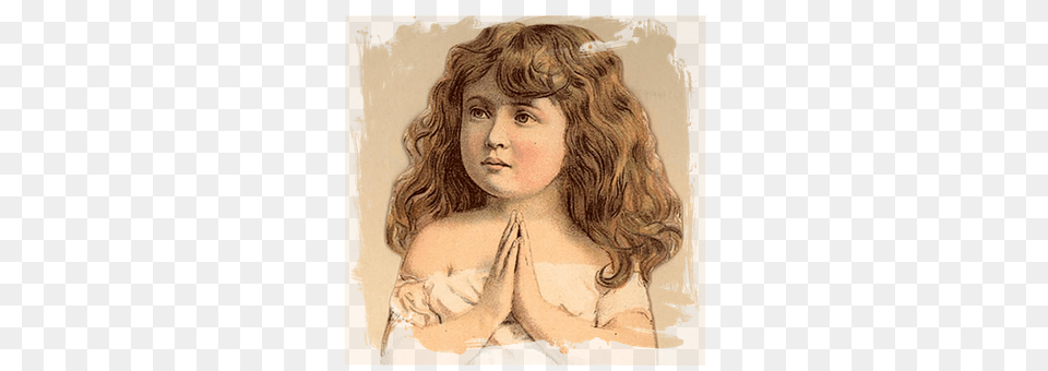 Praying Painting, Art, Face, Portrait Free Png Download