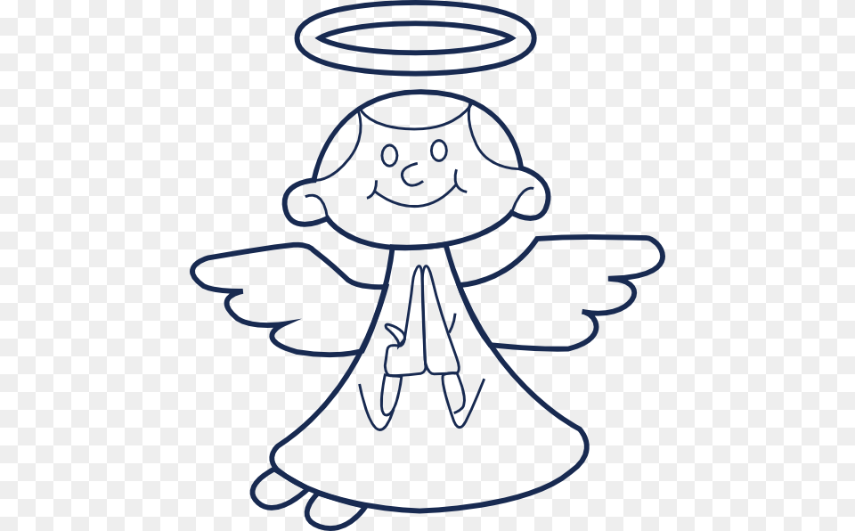Praying Angel Clipart, Face, Head, Person, Baby Free Png Download