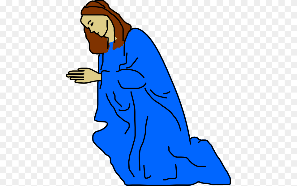 Praying Asking God Clip Art At Clker Mary Praying Clipart, Fashion, Person, Cloak, Clothing Free Png Download