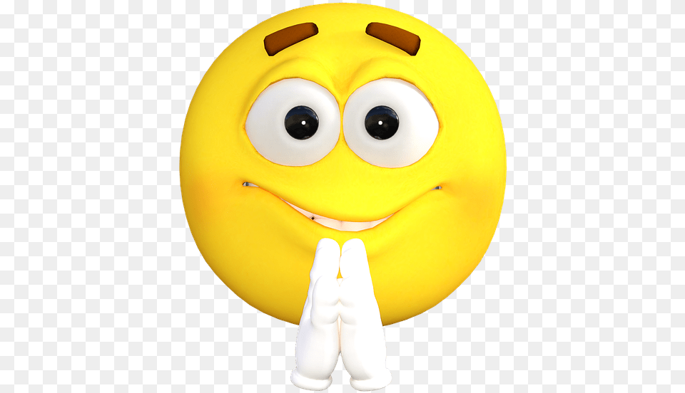 Praying Emoji Smile Pray, Toy, Balloon Free Png Download