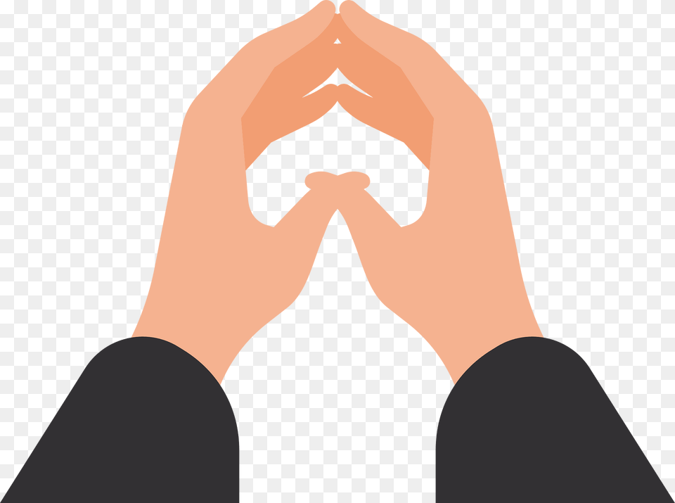 Praying Folded Hands Clipart, Adult, Male, Man, Person Png Image