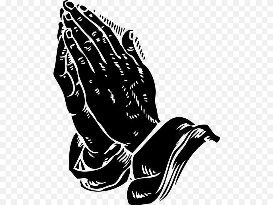 Praying Hands, Gray Free Transparent Png