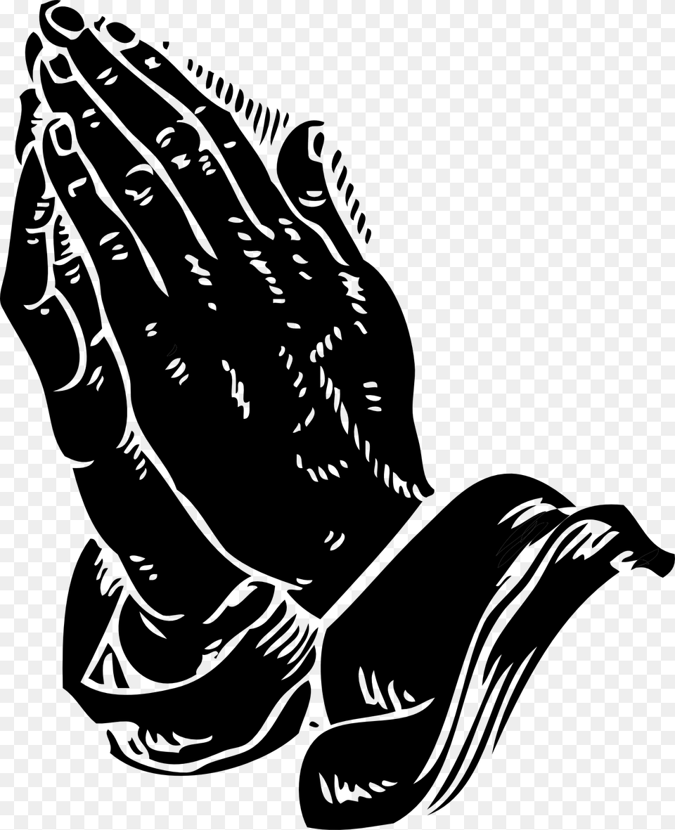 Praying Hands, Stencil, Person Png