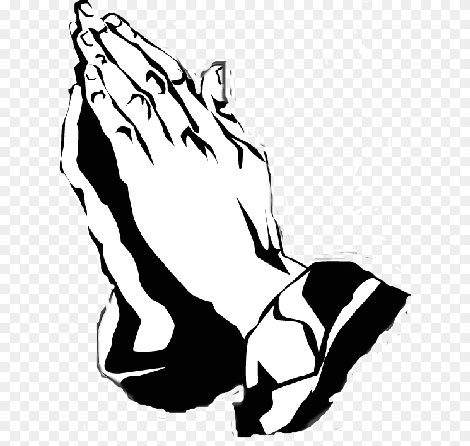 Praying Hands, Stencil, Person, Book, Comics Free Png Download