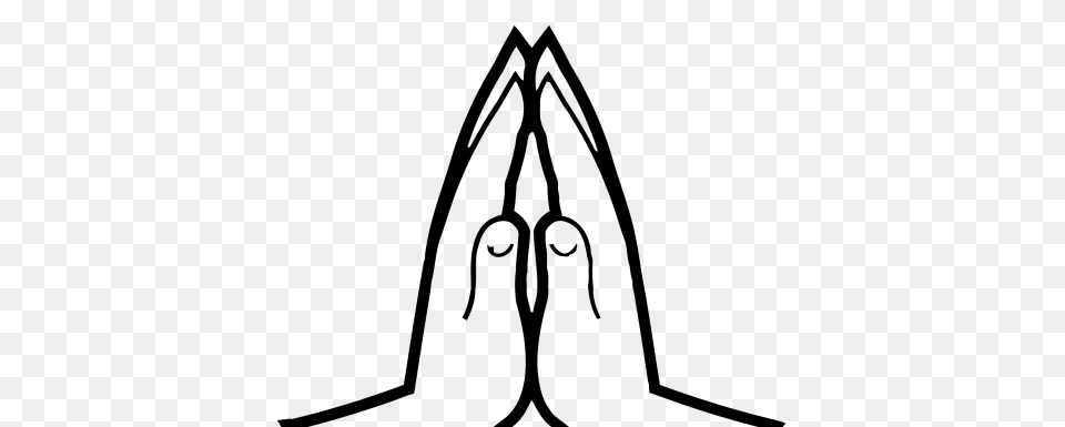 Praying Hands, Gray Free Transparent Png