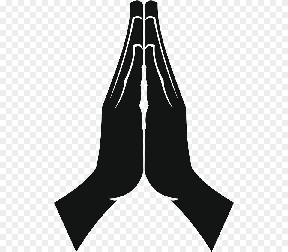 Praying Hands, Silhouette, Accessories, Formal Wear, Tie Free Png