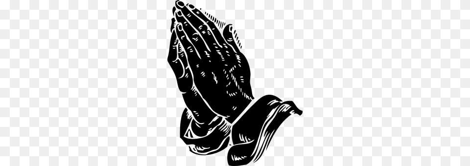 Praying Hands Gray Png Image